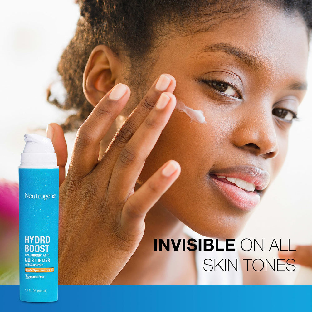 Neutrogena moisturizer layered under foundation demonstrating compatibility with makeup