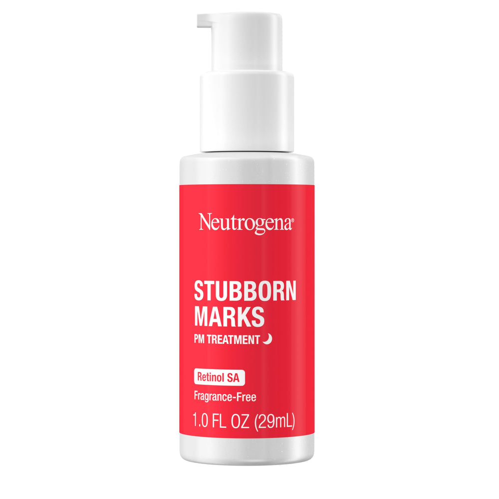 Neutrogena before and after skin illustration, highlighting improved clarity over time