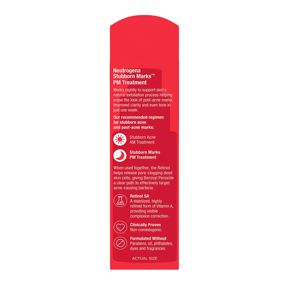 Neutrogena non-comedogenic icon close-up, emphasizing pore-safe formulation