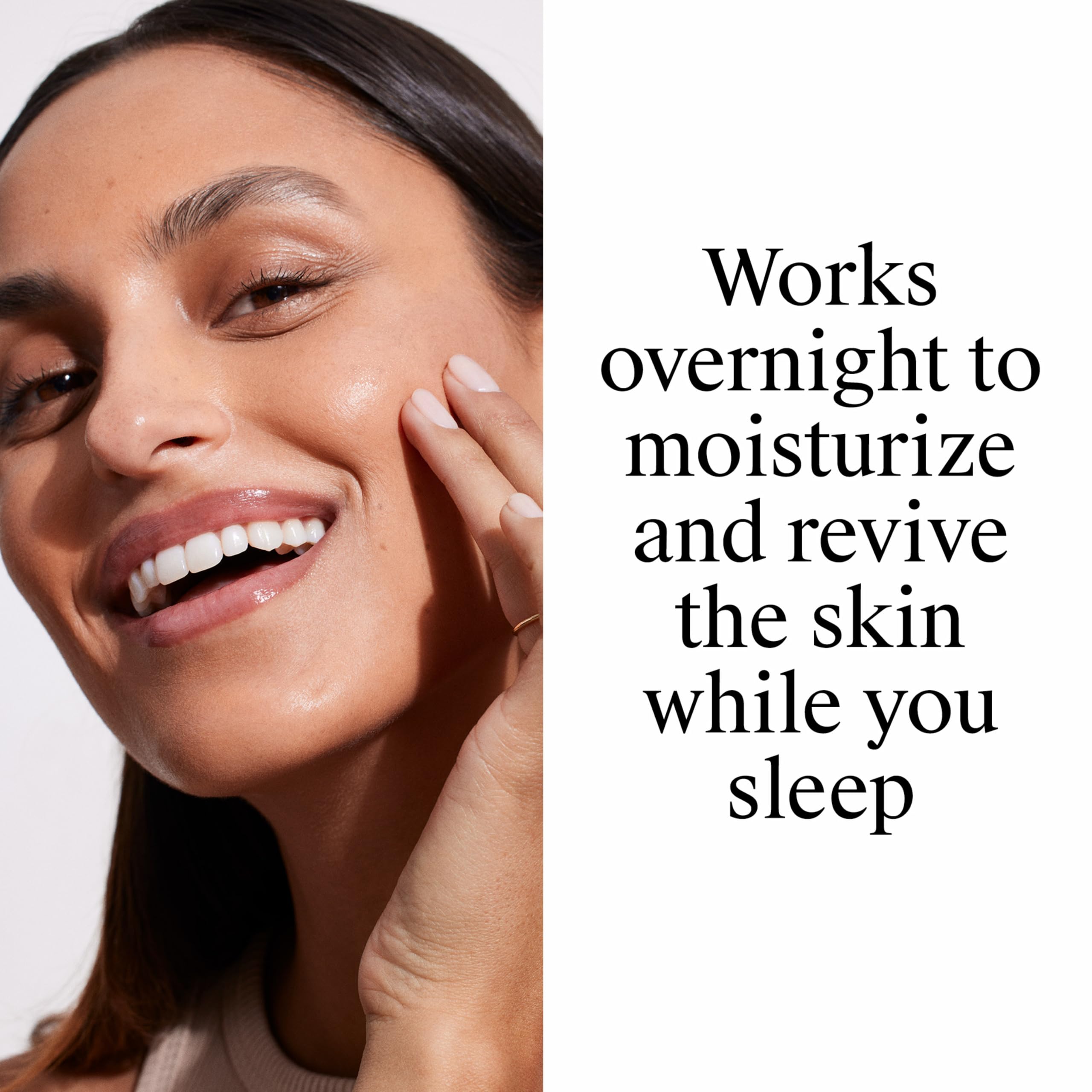 Neutrogena in-night skincare setting on bedside table illustrating restful routine and recovery benefit