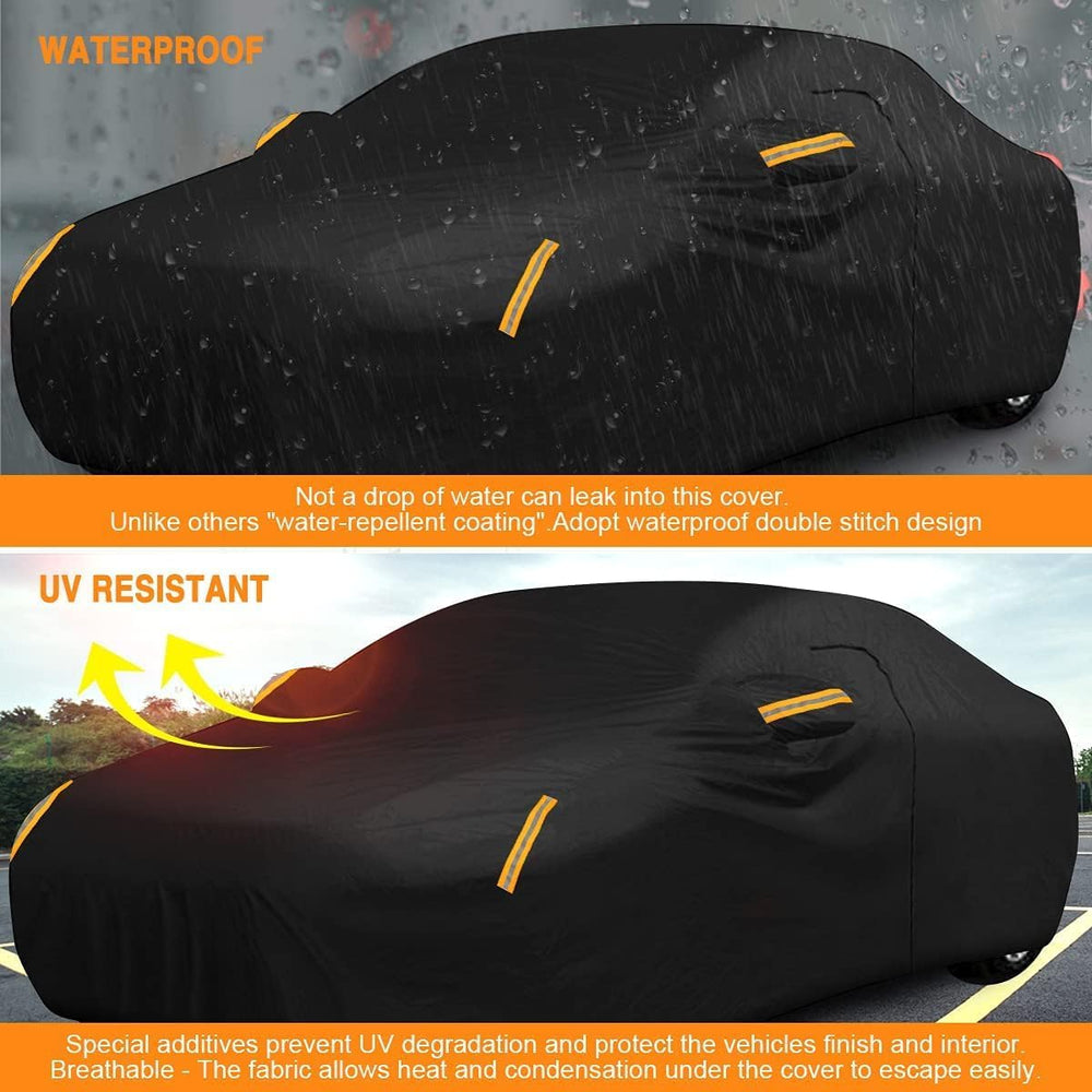 NEVERLAND folded cover in included bag, compact storage ready for trunk
