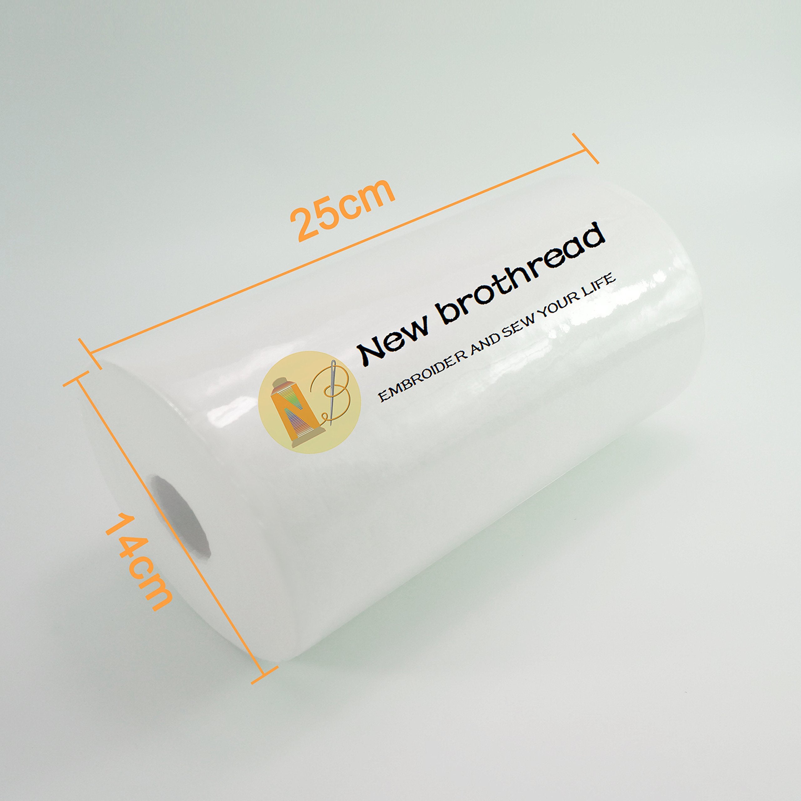 New brothread close-up texture of stabilizer fibers for stable stitching