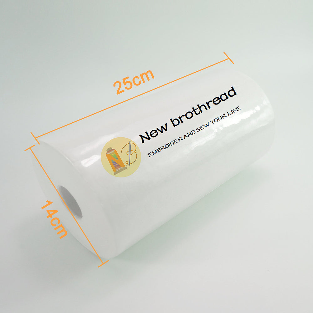 New brothread close-up texture of stabilizer fibers for stable stitching