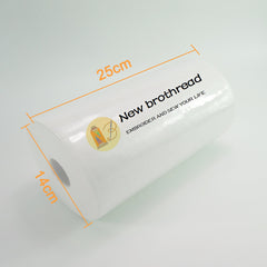 New brothread close-up texture of stabilizer fibers for stable stitching