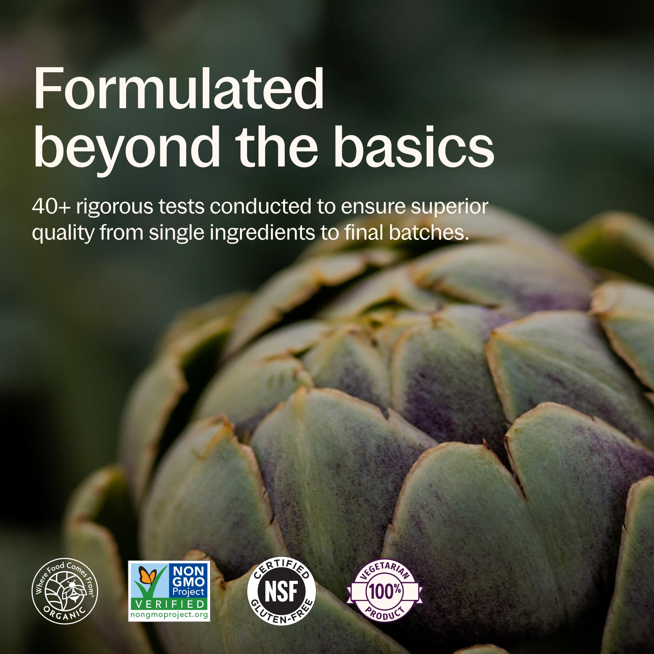 New Chapter back label and supplement facts to verify ingredients and dosages