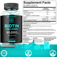 New Elements open bottle with gummies visible for convenient access