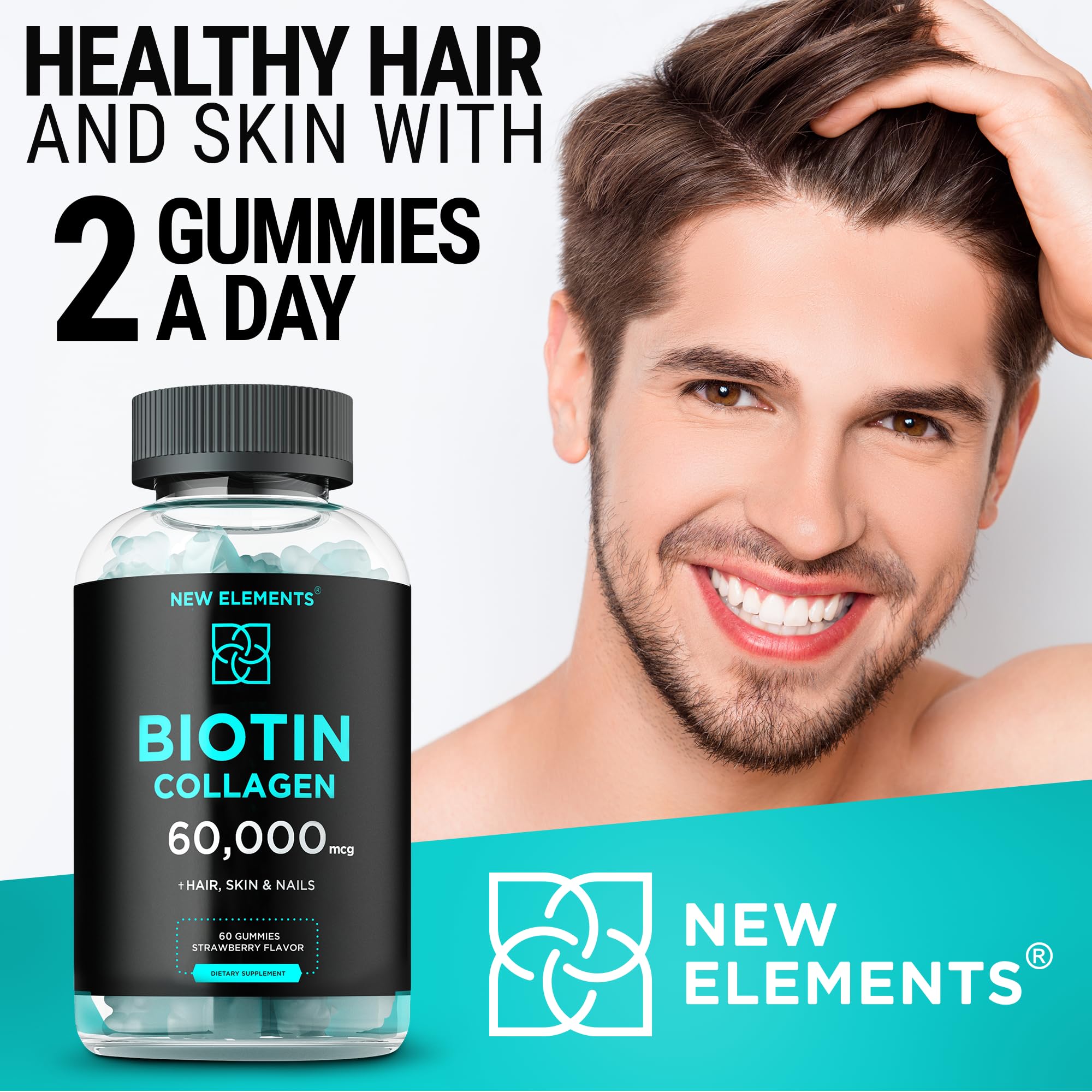New Elements gummies in travel bag lifestyle image for on-the-go use