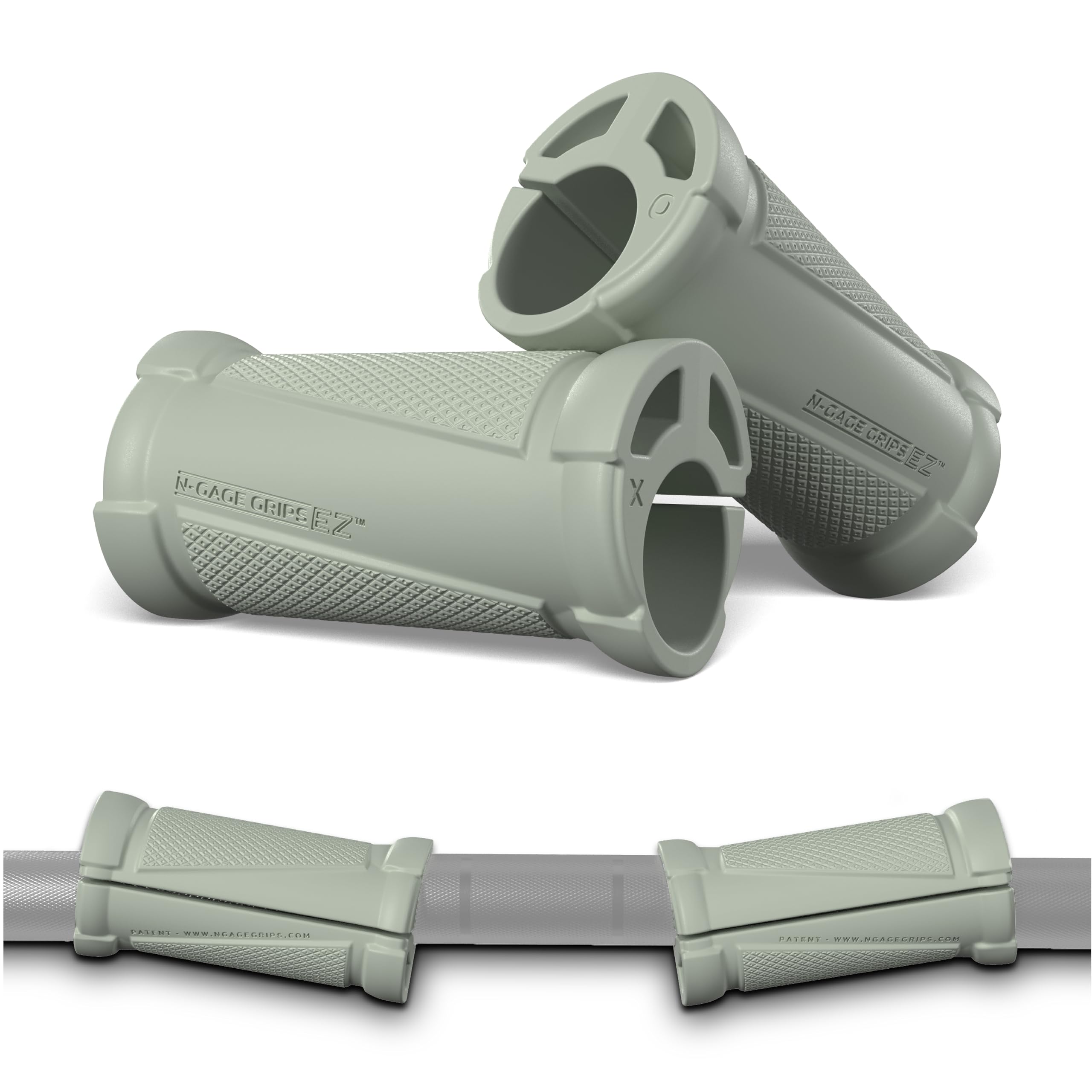 New Growth N-Gage Grips EZ front view showing compact design and benefit of versatile use