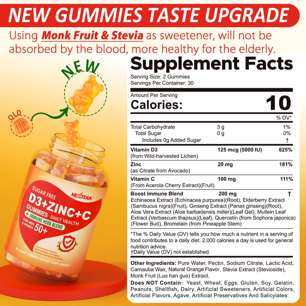 Nextdia close-up gummy texture highlighting acerola vitamin C natural source