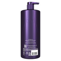 Nexxus label close-up highlights KRT technology and ingredient benefits