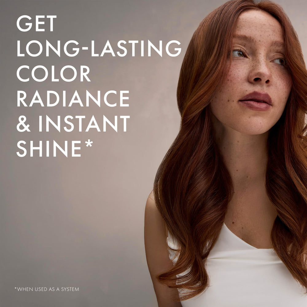 Nexxus shampoo and conditioner together to emphasize system protection