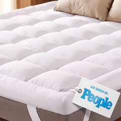 Niagara Sleep Solution front view of Twin XL topper showing plush surface and neat fit