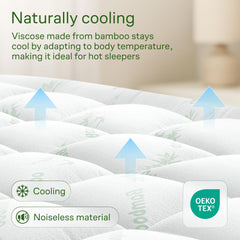 Niagara Sleep Solution deep-pocket elastic skirt shown fitted on mattress for secure hold