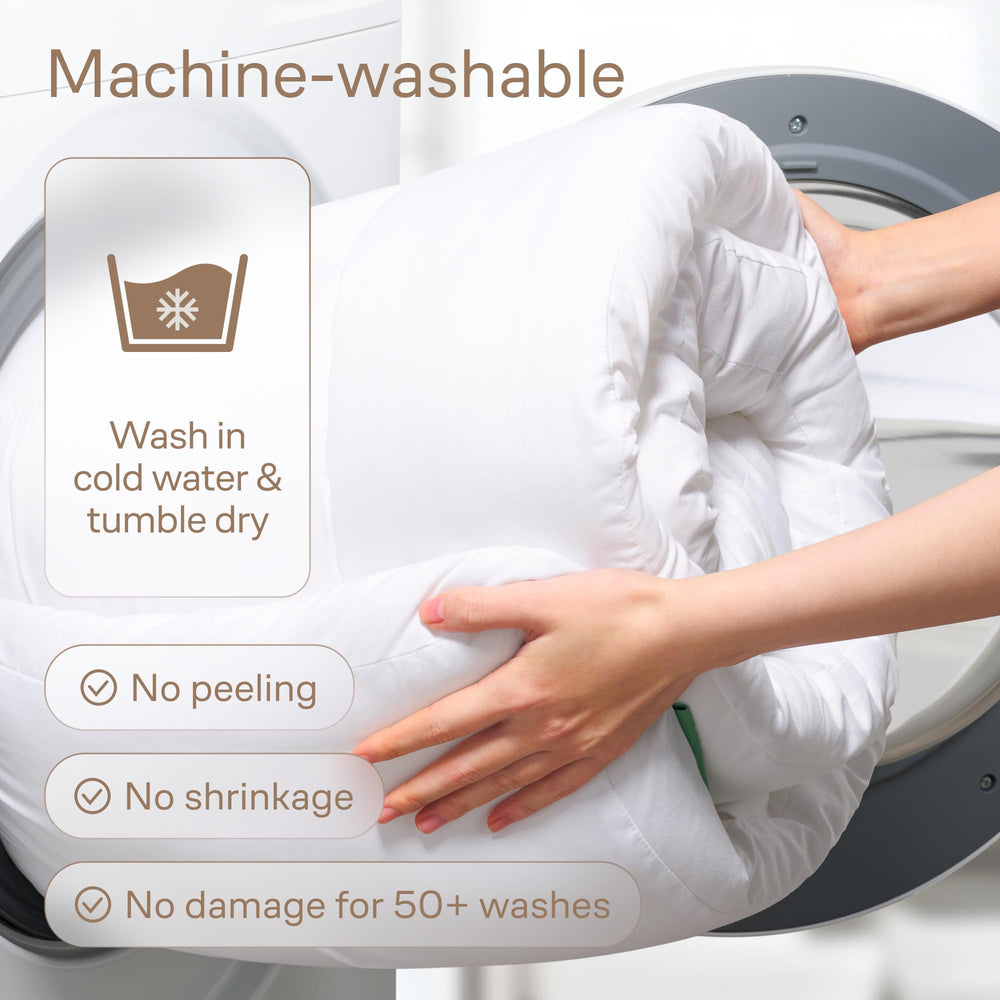 Niagara Sleep Solution folded topper ready for machine washing for easy care