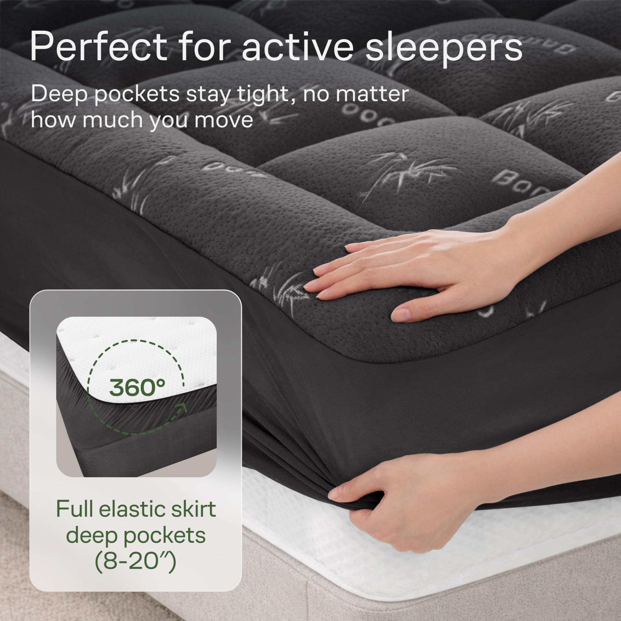 Niagara Sleep Solution label with material and care details, easy washing