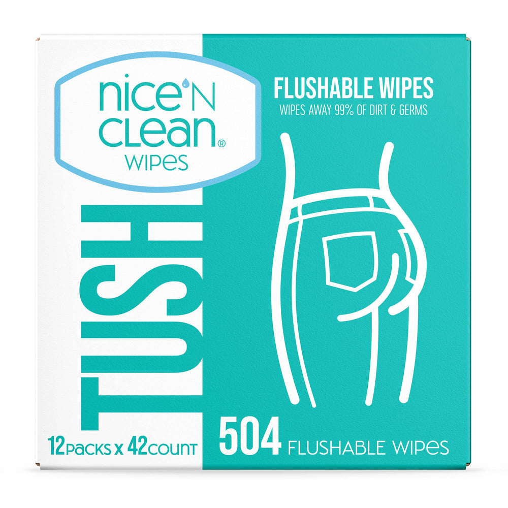 Nice 'N Clean front packaging showing quantity and features for easy selection