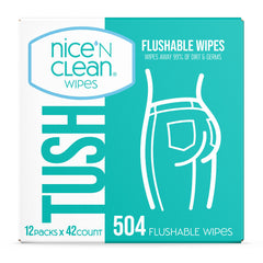Nice 'N Clean front packaging showing quantity and features for easy selection
