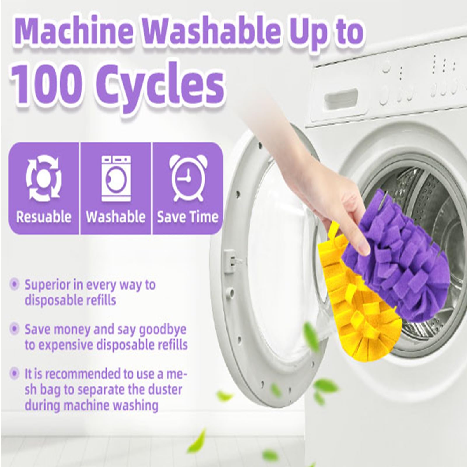 Nicemiya washed and fluffed refills ready to reuse showing long-lasting washable benefit