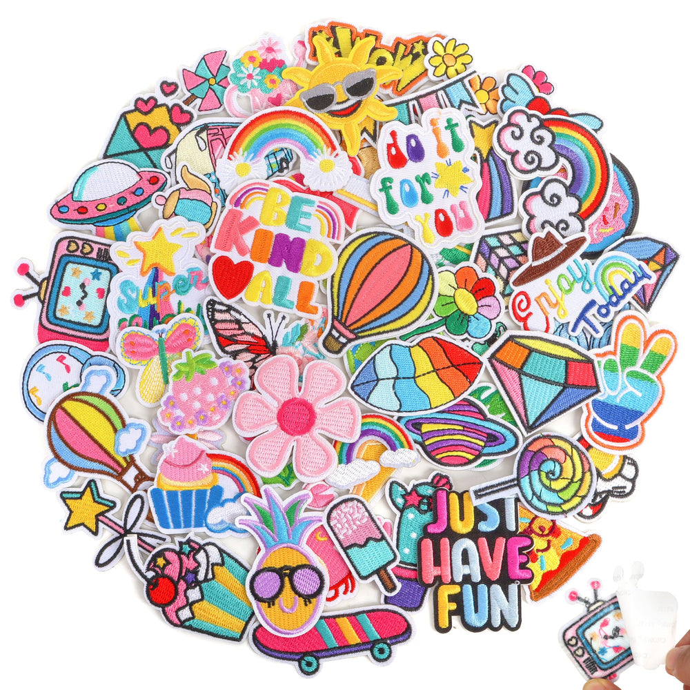 NICEVINYL front packaging showing 60 assorted self-adhesive patches and benefits