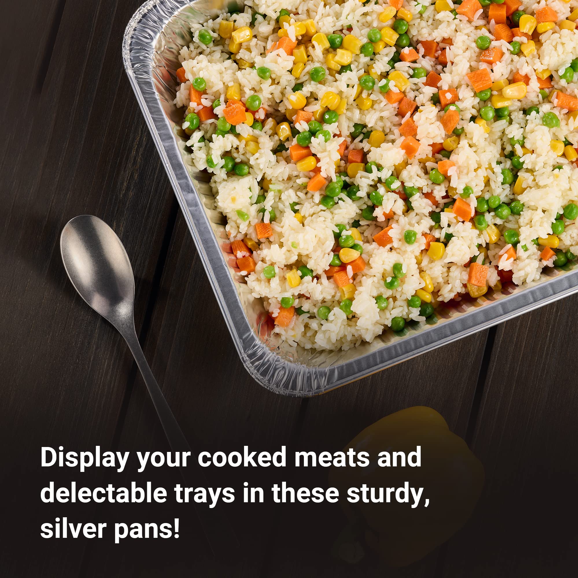 Nicole Home Collection half-size pan filled with lasagna highlighting strong hold