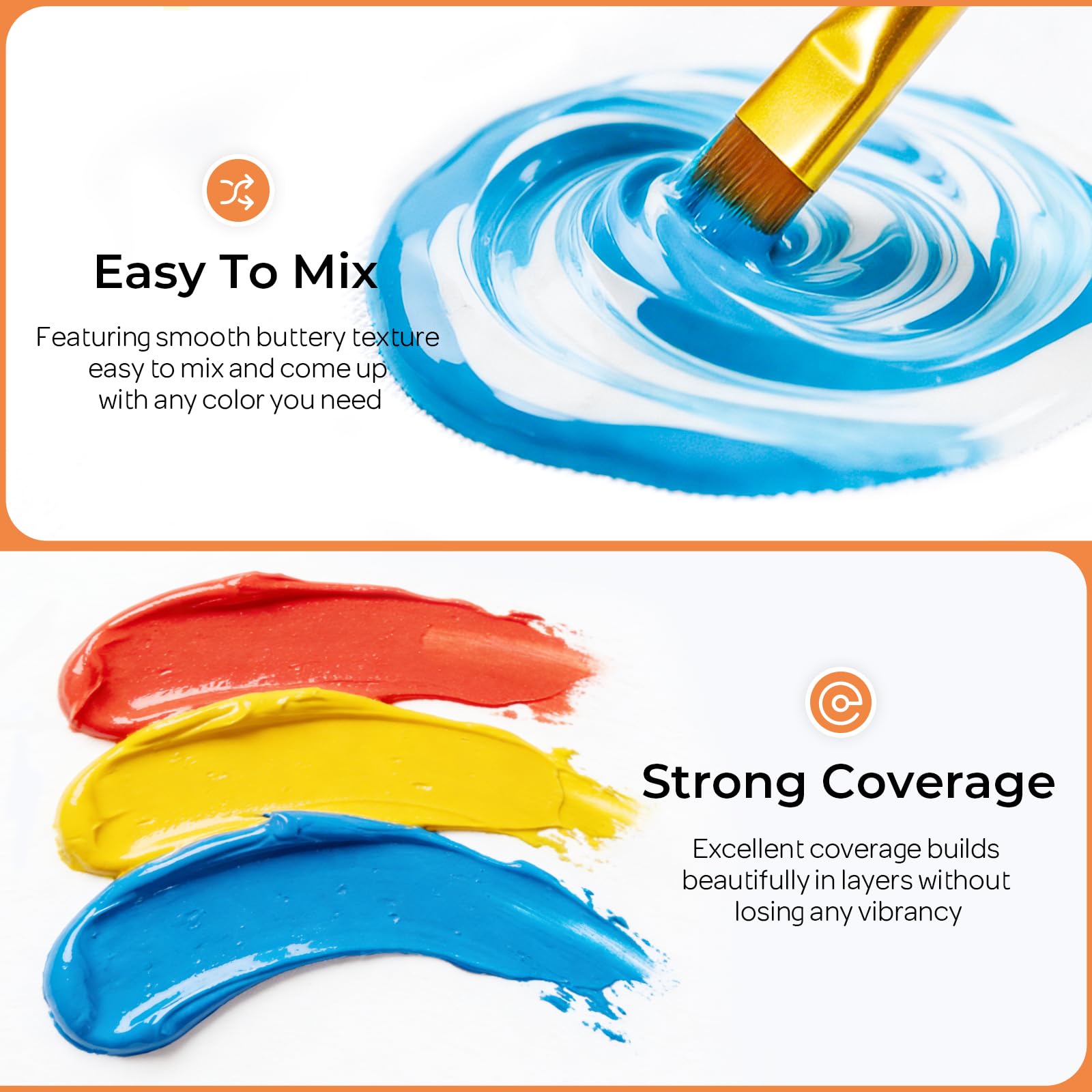 Nicpro paint on canvas close-up showing rich coverage and fine detail benefit