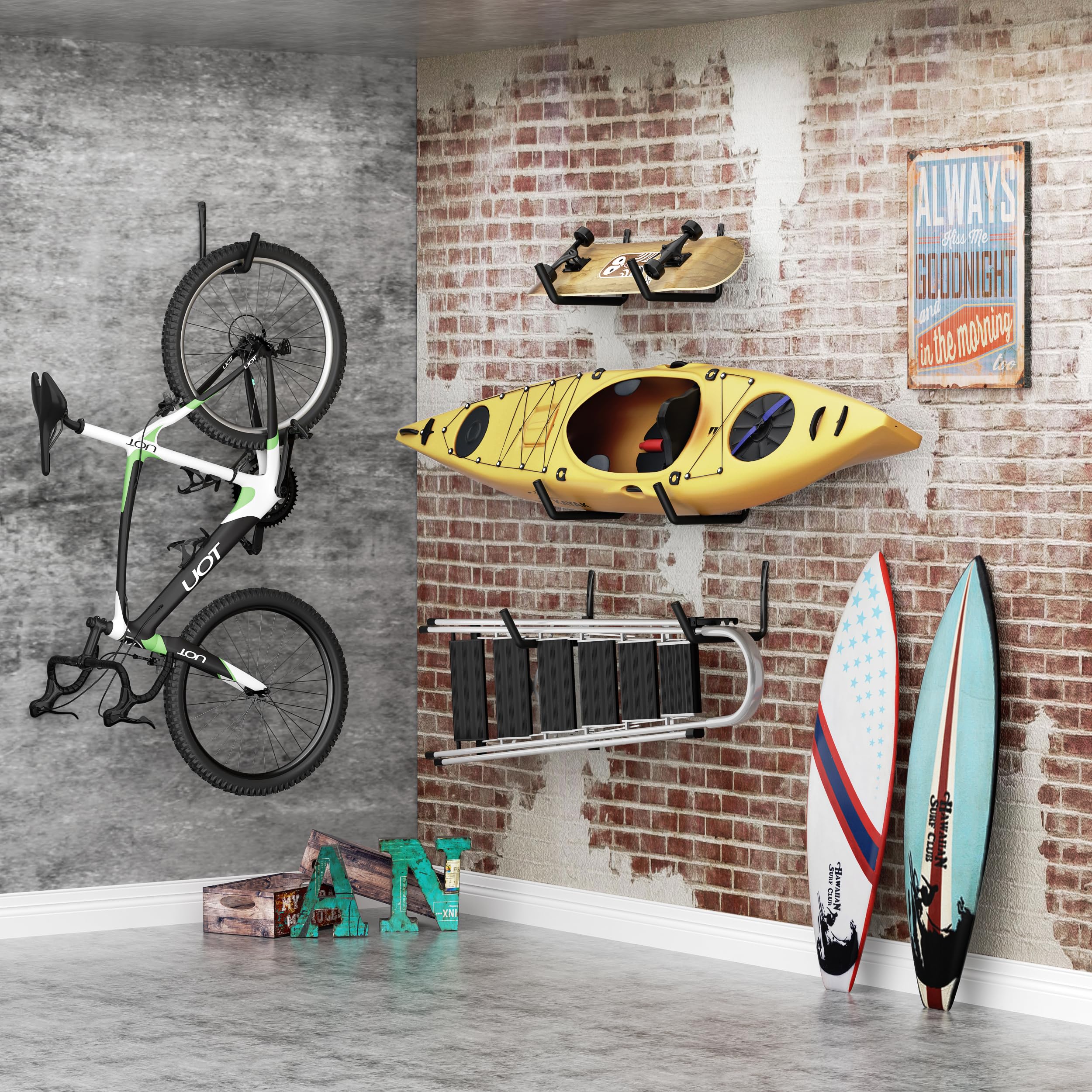 niffgaff organized garage lifestyle scene highlighting clutter-free storage