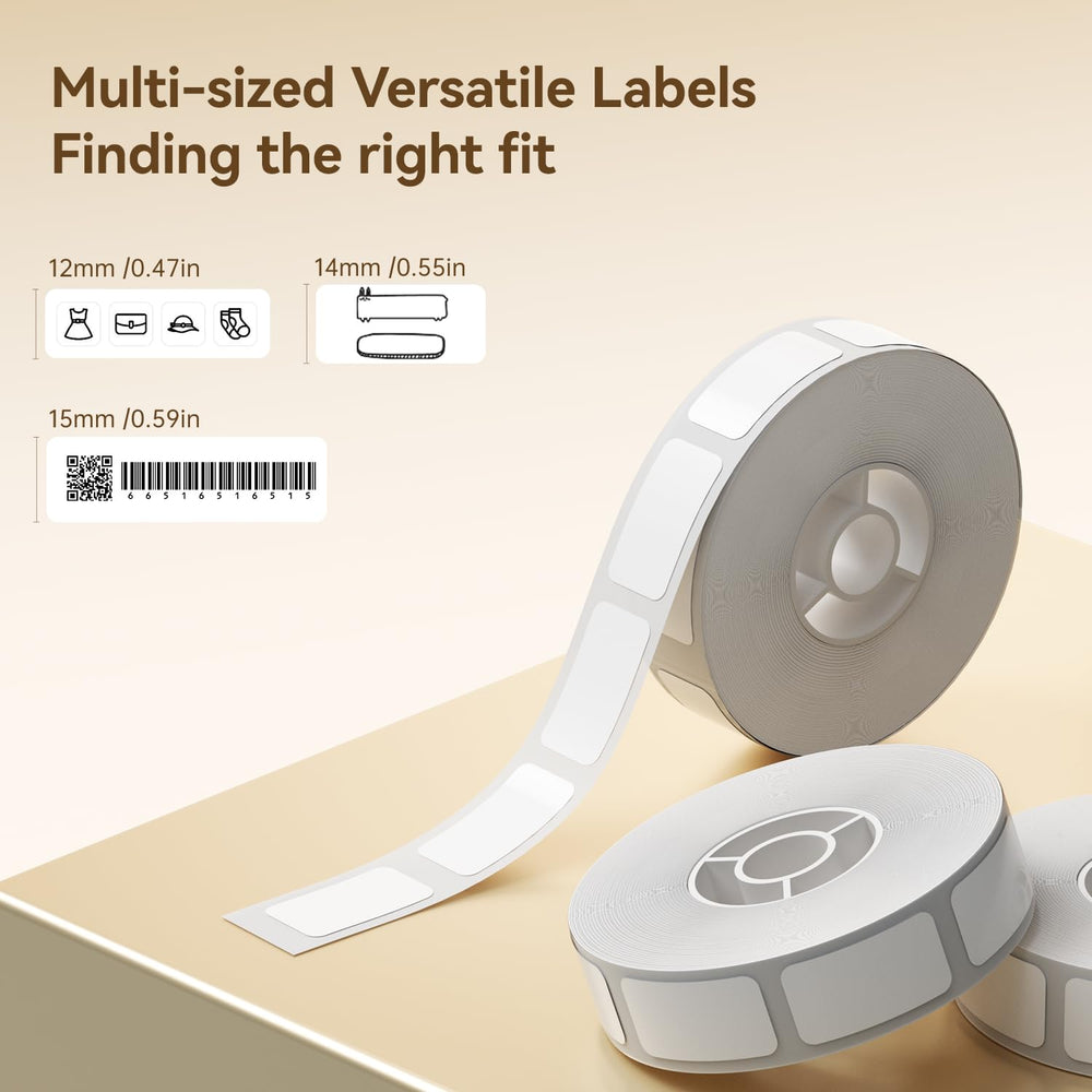 NIIMBOT label close-up texture displaying smooth thermal surface and crisp print clarity