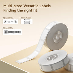 NIIMBOT label close-up texture displaying smooth thermal surface and crisp print clarity