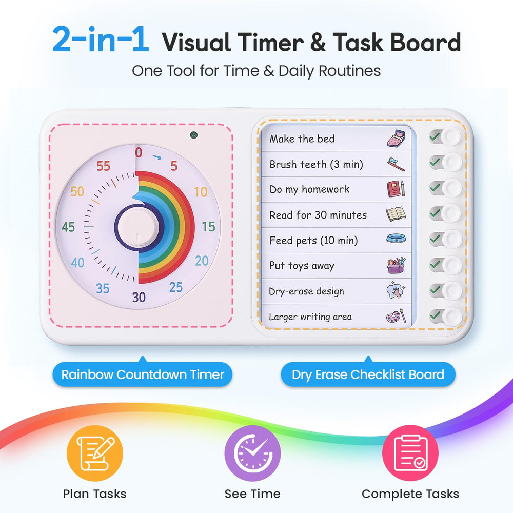 Nikafly close-up of colorful timer disk enhancing quick time awareness