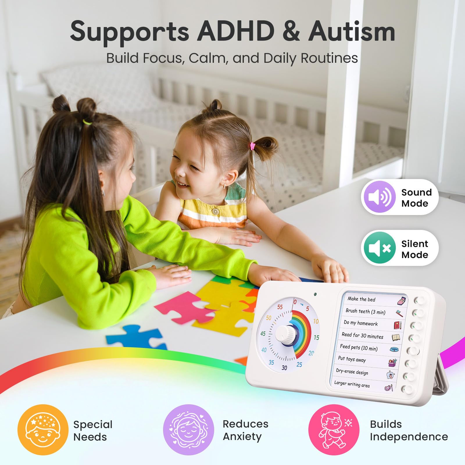 Nikafly in use with child completing chores to promote independence