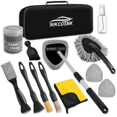 NIKCOSMK kit front view showing all 14 pieces for comprehensive cleaning benefits