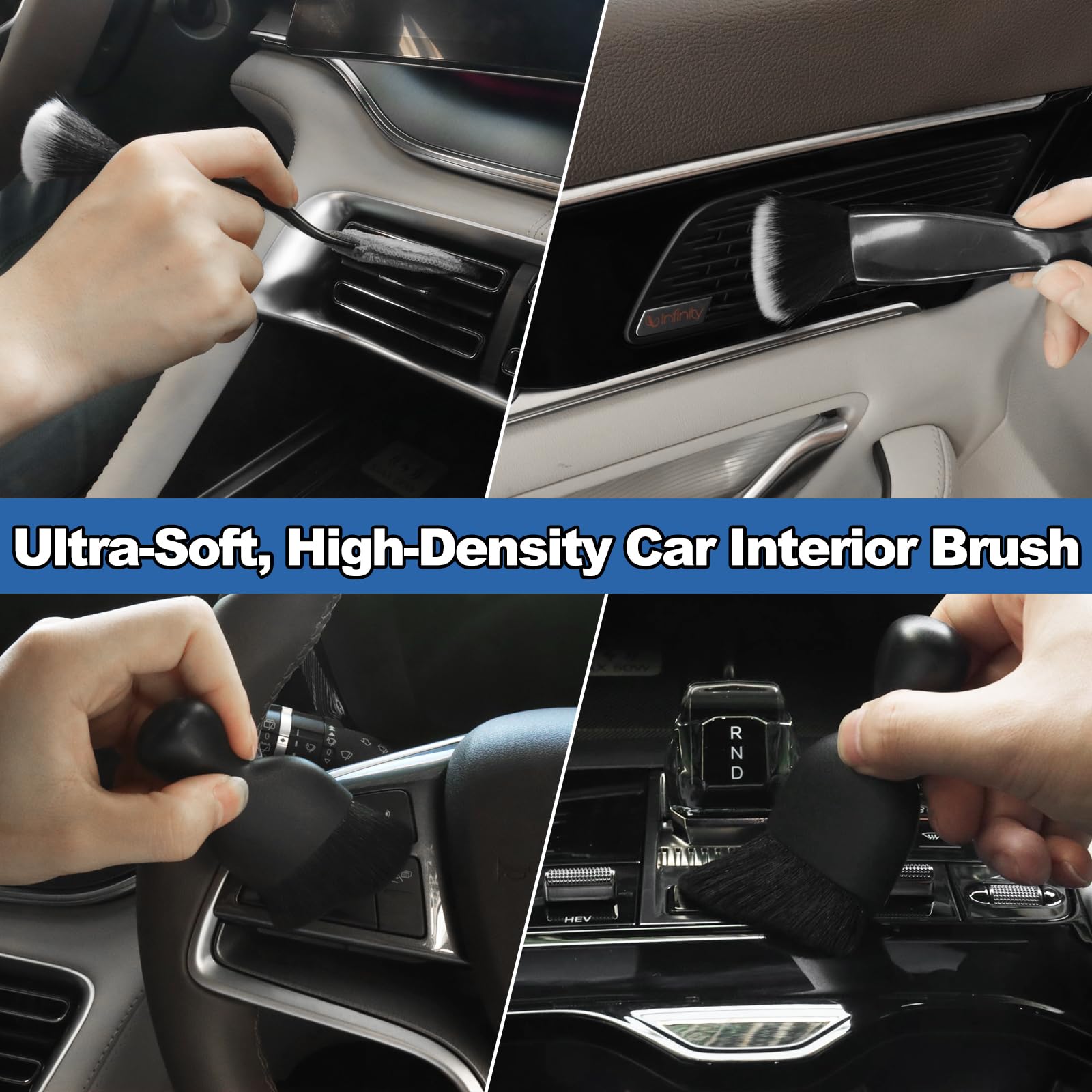 NIKCOSMK tool in use cleaning inside windshield for improved visibility