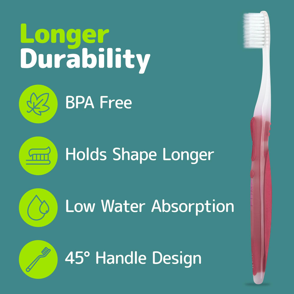 Nimbus toothbrush inside travel bag illustrating portability benefit