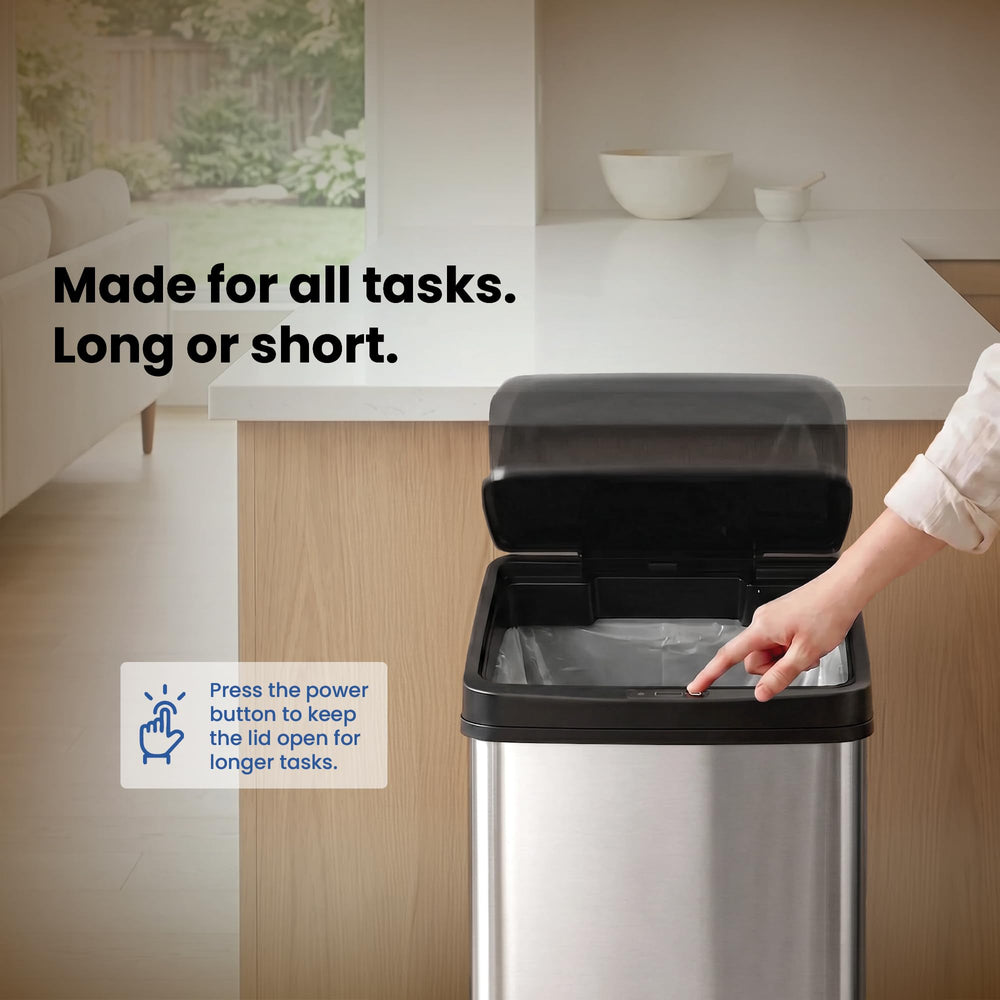 Ninestars stainless steel finish with smudge-resistant surface for easy cleaning