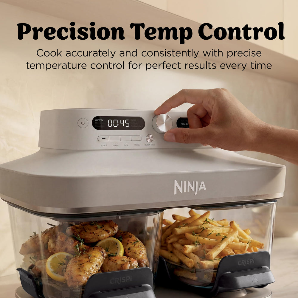 Ninja BPA‑free storage lids stacked with glassware for safe food storage