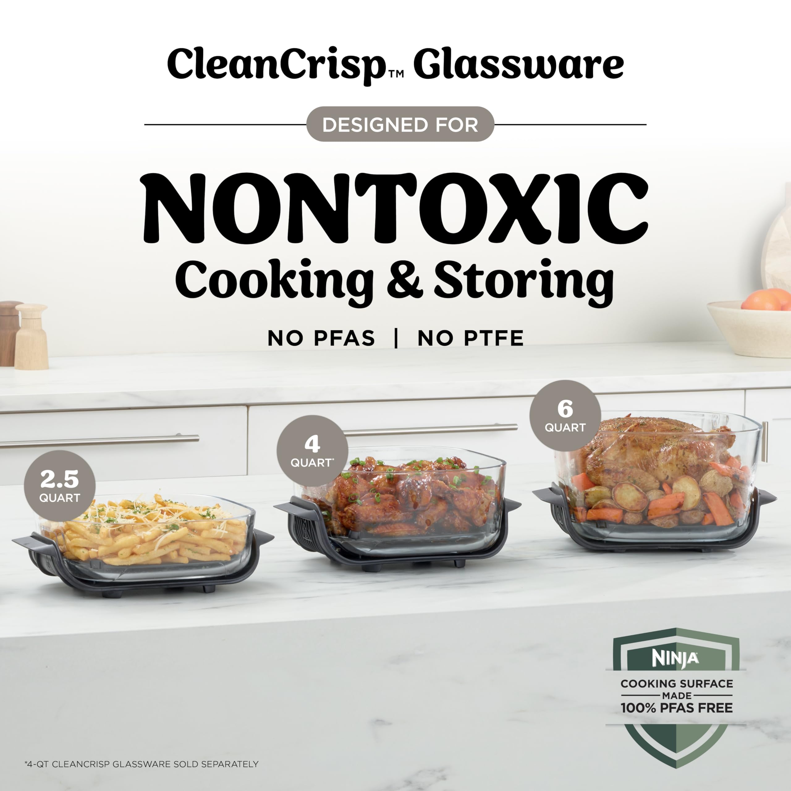 Ninja containers stored in fridge with snap-lock lids keeping food fresh and spill-free