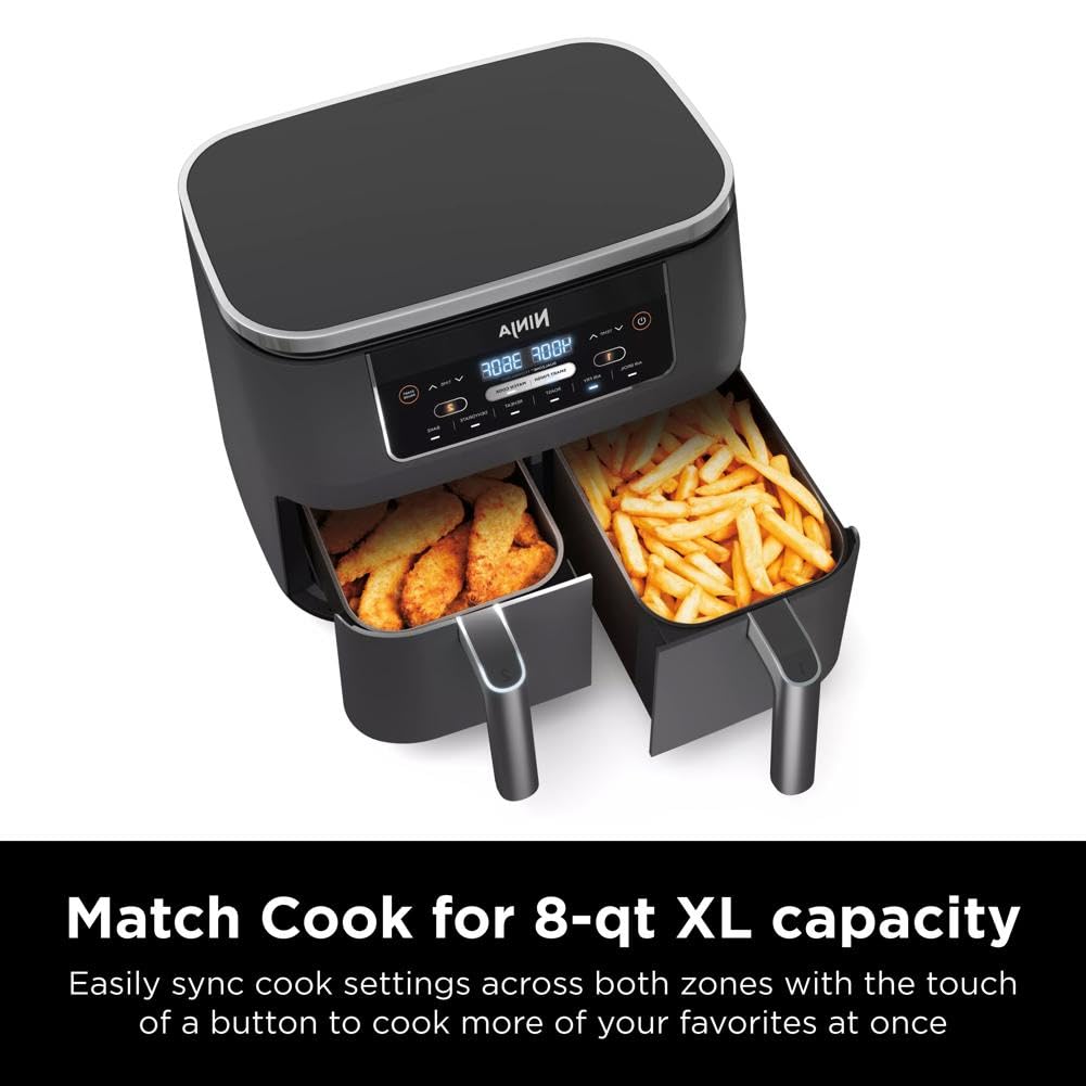 Ninja Foodi baskets removed illustrating easy handling and dishwasher convenience