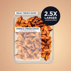 Ninja FO101 French doors open for easy, one‑hand access and space saving
