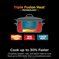 Ninja PossibleCooker PLUS pot placed in oven indicating oven‑safe up to 500°F for finishing