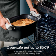 Ninja PossibleCooker PLUS searing steak directly in pot to develop flavor without extra pans
