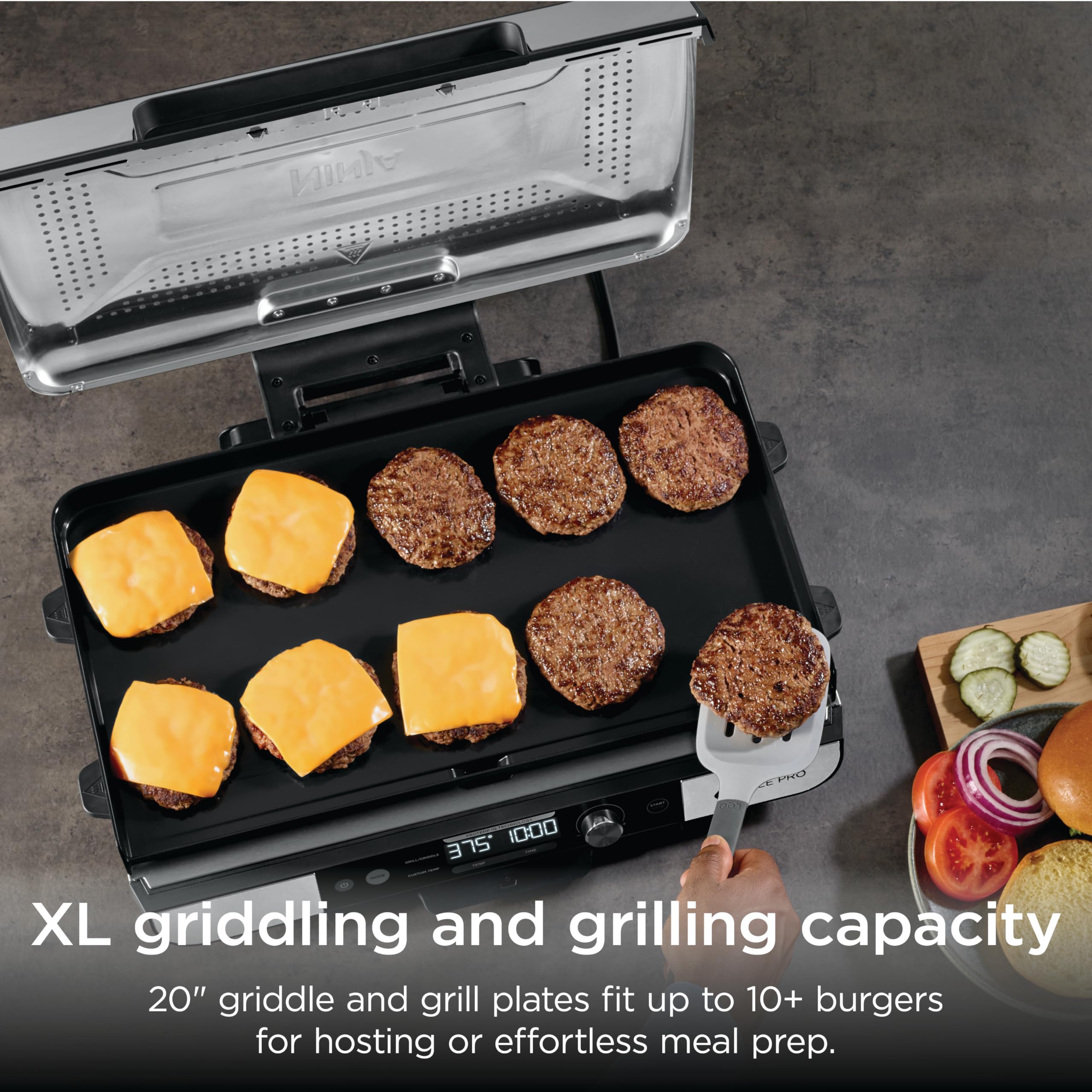 Ninja brand controls and dial demonstrating ProTemp IQ precise temperature control