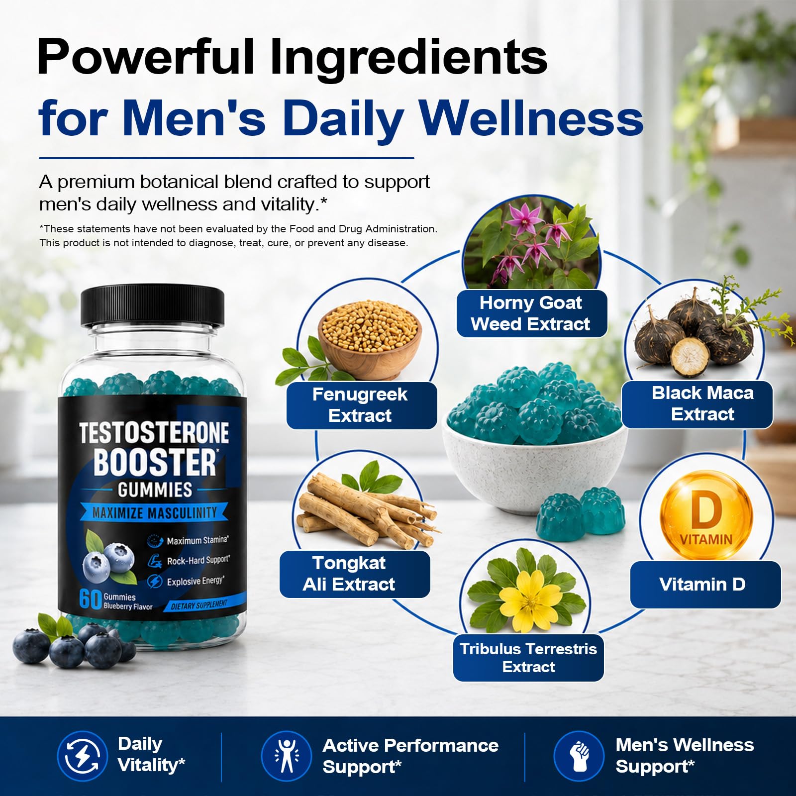 Ninsiec gummies placed next to dumbbells suggesting workout and stamina support