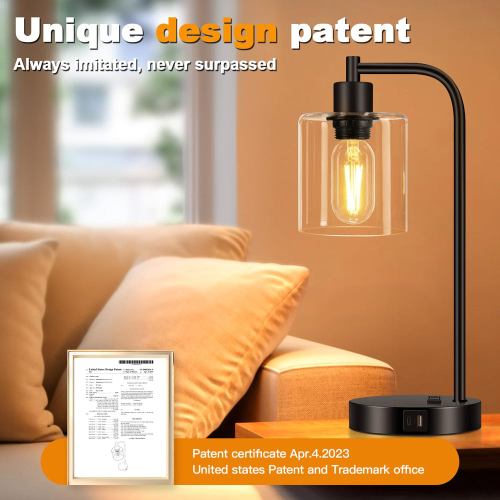 Nintiue lamp in bedroom lifestyle scene creating cozy ambient lighting