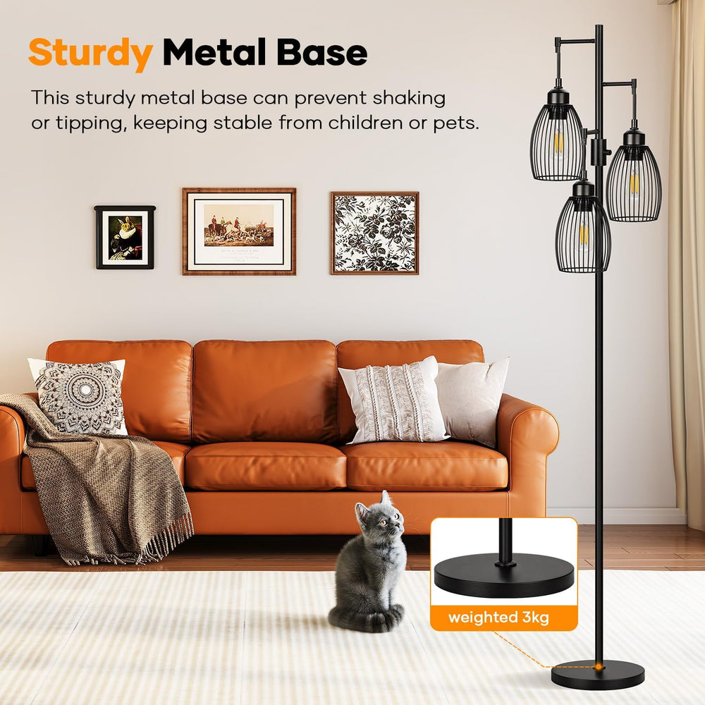 Nintiue in living room showing design blending farmhouse and industrial decor