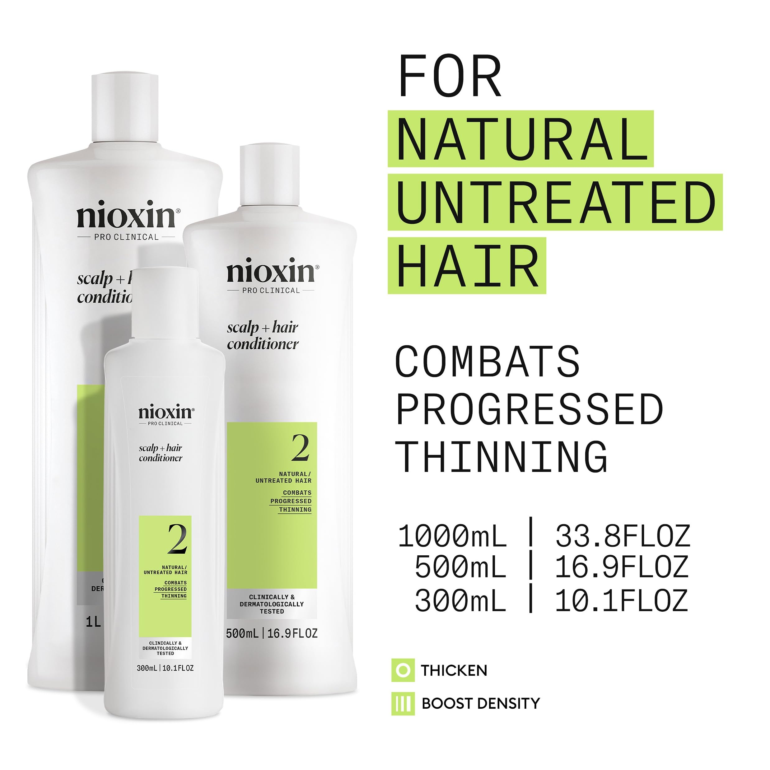 NIOXIN close-up label highlighting ingredients and scalp-focused benefit