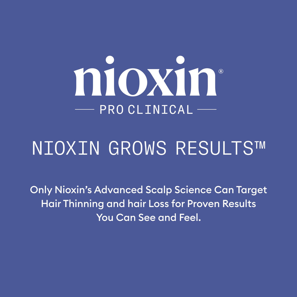 Bedside setting with Nioxin serum as part of an evening hair routine