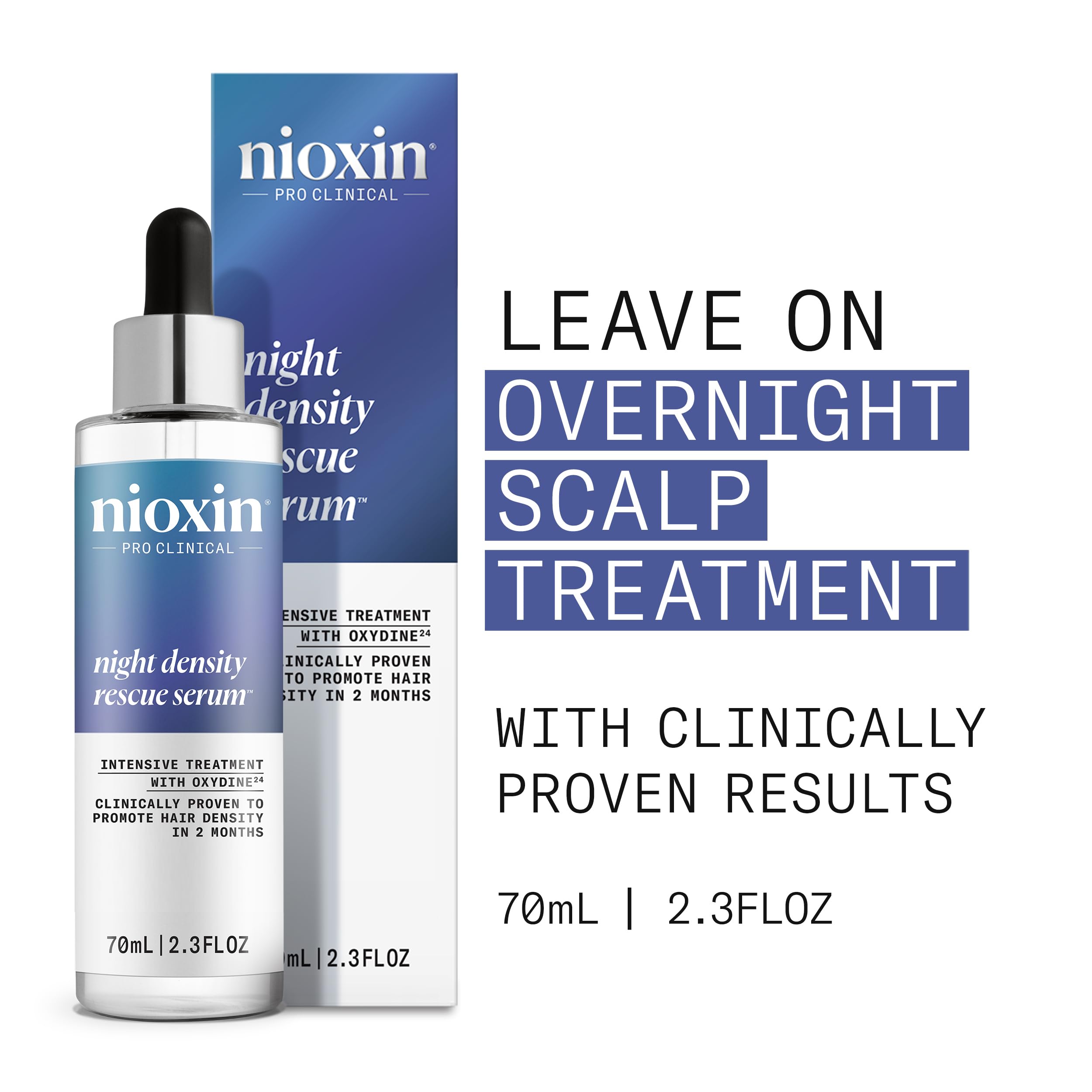 Nioxin pipette dispensing serum for precise overnight scalp treatment