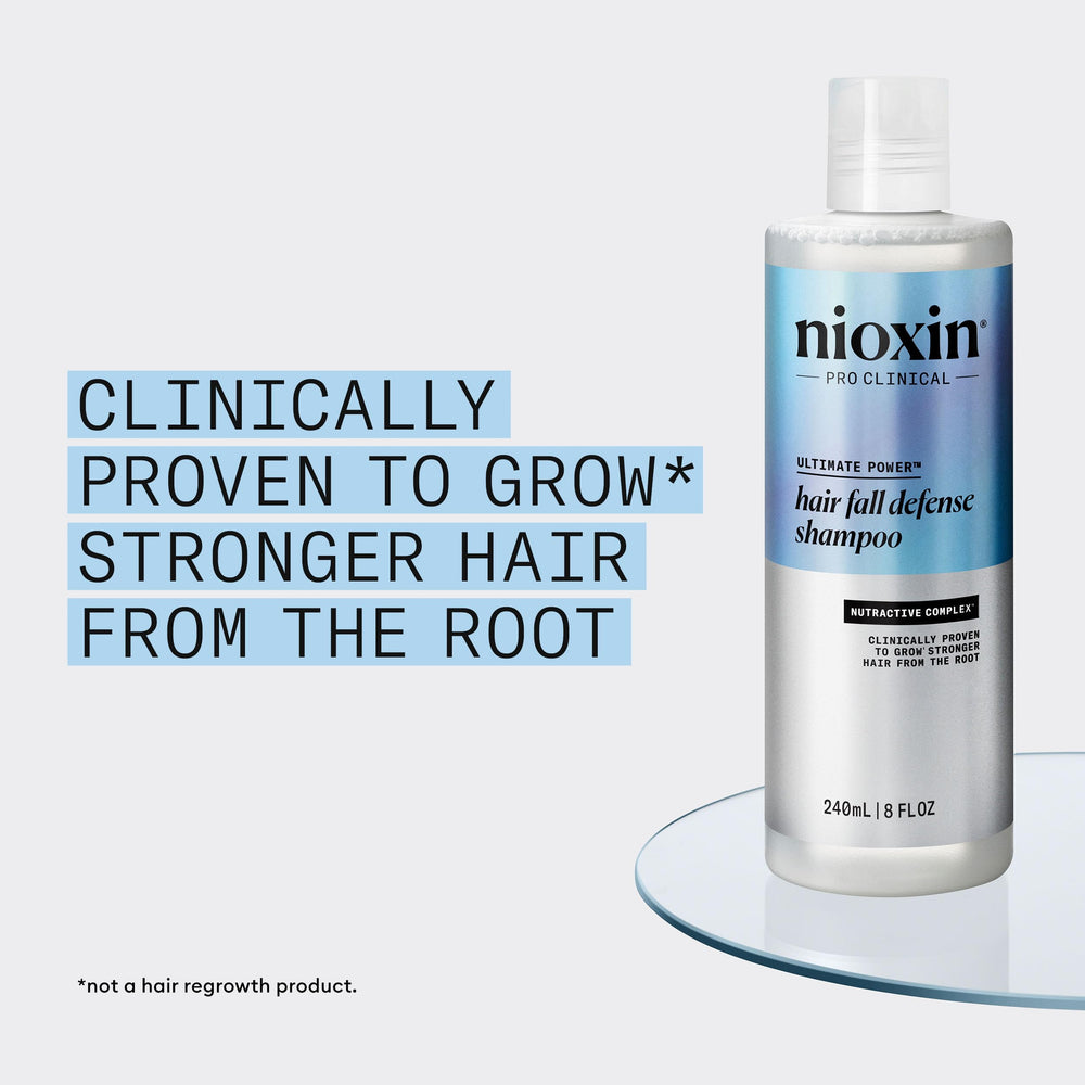 NIOXIN sudsy lather in hand demonstrating deep cleansing benefit