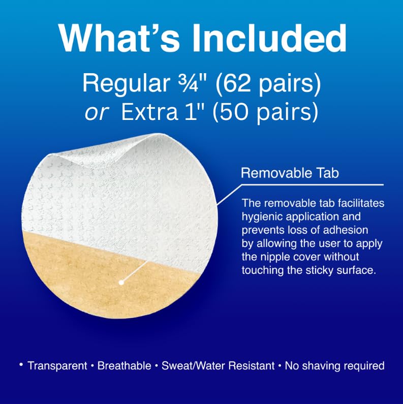 NipEaze shower removal example showing gentle, painless detachment
