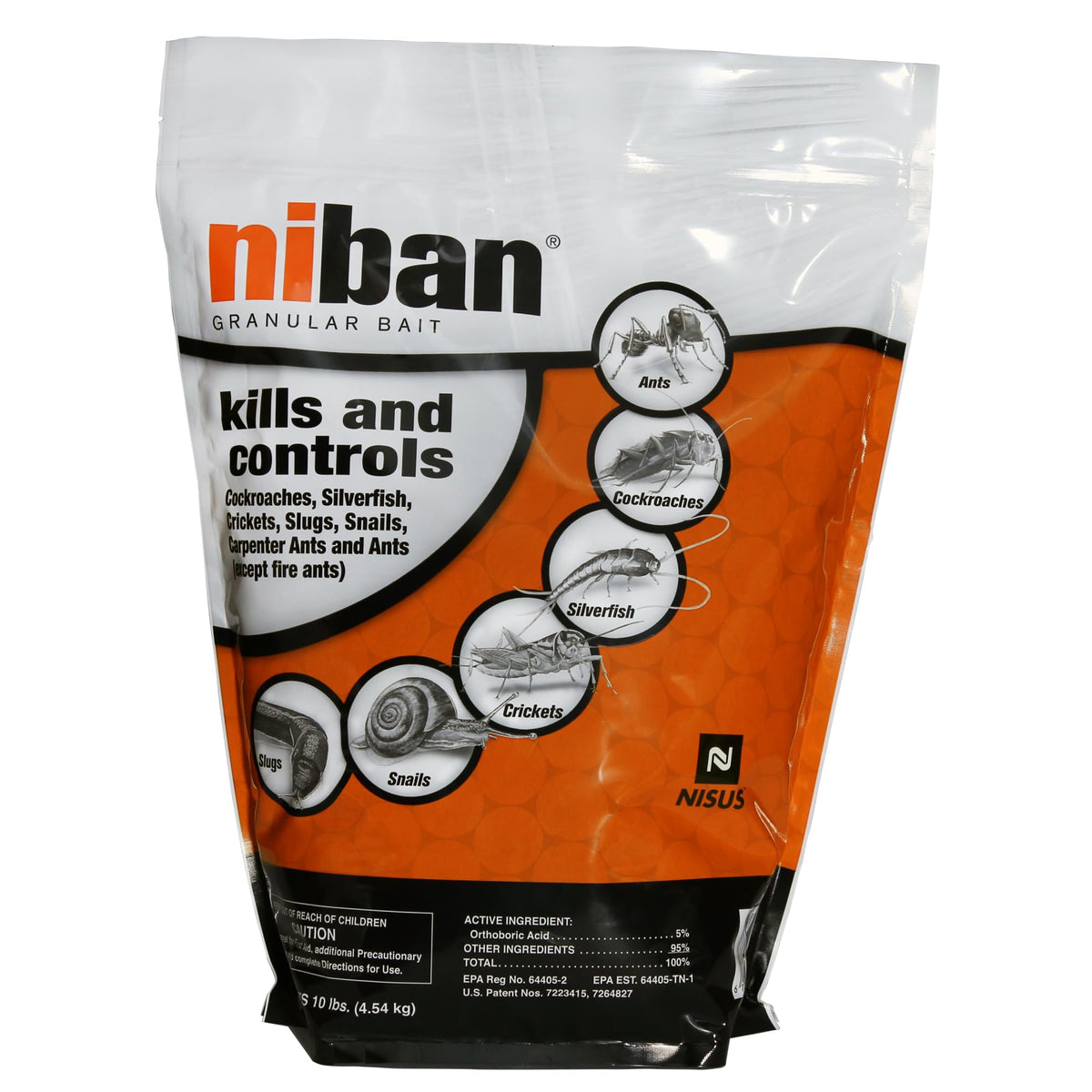 Nisus Niban front packaging showing product and weight benefit